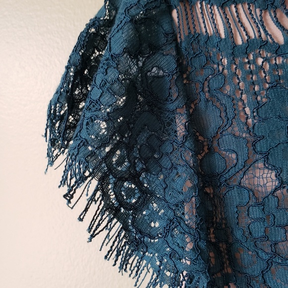 Anthropologie Maeve teal lace dress - Picture 3 of 7